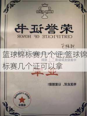 篮球锦标赛几个证,篮球锦标赛几个证可以拿
