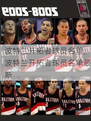 波特兰开拓者球员名单,波特兰开拓者球员名单最新