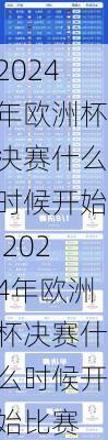 2024年欧洲杯决赛什么时候开始,2024年欧洲杯决赛什么时候开始比赛