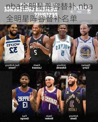 nba全明星阵容替补,nba全明星阵容替补名单