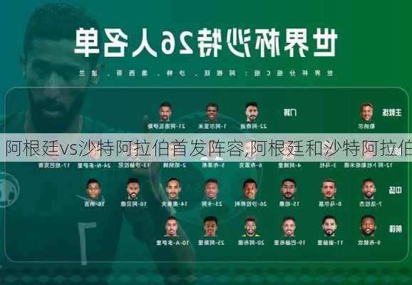 阿根廷vs沙特阿拉伯首发阵容,阿根廷和沙特阿拉伯