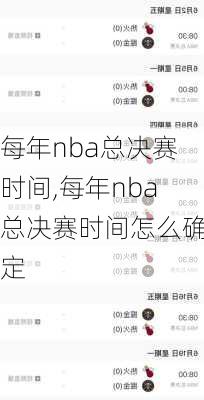 每年nba总决赛时间,每年nba总决赛时间怎么确定