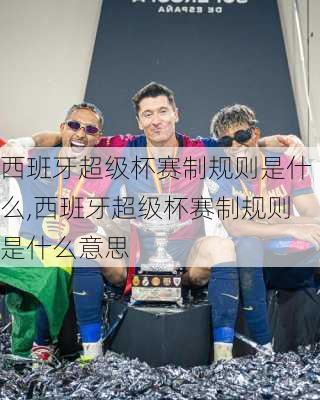西班牙超级杯赛制规则是什么,西班牙超级杯赛制规则是什么意思