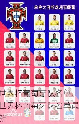 世界杯葡萄牙队名单,世界杯葡萄牙队名单最新