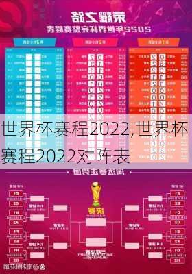世界杯赛程2022,世界杯赛程2022对阵表