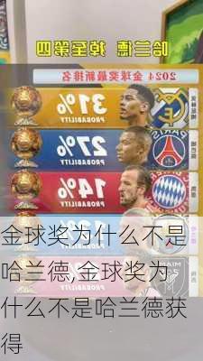 金球奖为什么不是哈兰德,金球奖为什么不是哈兰德获得