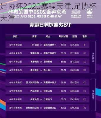 足协杯2020赛程天津,足协杯 天津