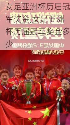 女足亚洲杯历届冠军奖金,女足亚洲杯历届冠军奖金多少
