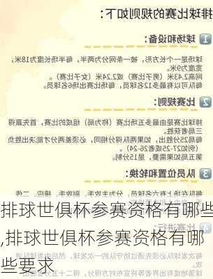 排球世俱杯参赛资格有哪些,排球世俱杯参赛资格有哪些要求