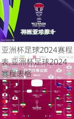 亚洲杯足球2024赛程表,亚洲杯足球2024赛程表格