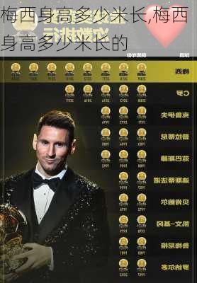 梅西身高多少米长,梅西身高多少米长的