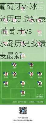 葡萄牙vs冰岛历史战绩表,葡萄牙vs冰岛历史战绩表最新