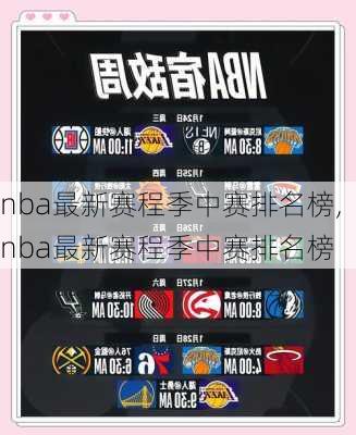 nba最新赛程季中赛排名榜,nba最新赛程季中赛排名榜