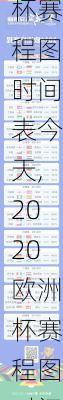 2020欧洲杯赛程图时间表今天,2020欧洲杯赛程图时间表今天比赛