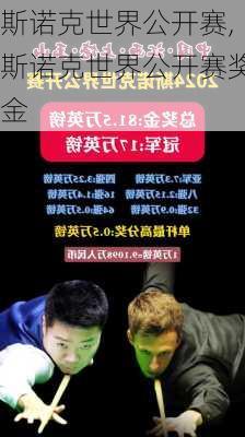 斯诺克世界公开赛,斯诺克世界公开赛奖金
