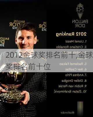 2012金球奖排名前十,金球奖排名前十位