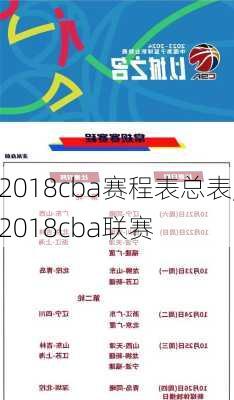 2018cba赛程表总表,2018cba联赛
