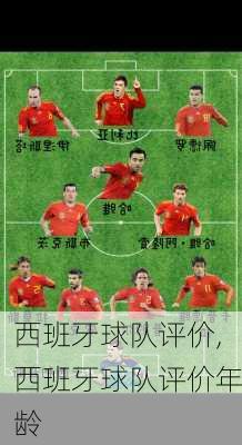 西班牙球队评价,西班牙球队评价年龄