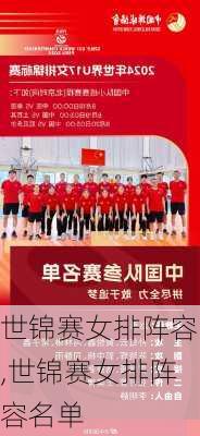 世锦赛女排阵容,世锦赛女排阵容名单
