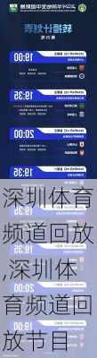 深圳体育频道回放,深圳体育频道回放节目