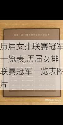 历届女排联赛冠军一览表,历届女排联赛冠军一览表图片