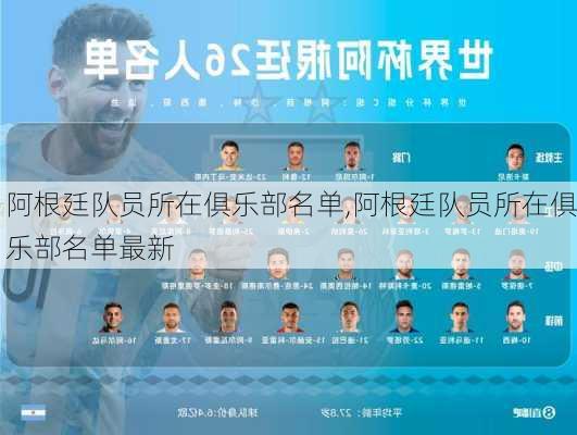 阿根廷队员所在俱乐部名单,阿根廷队员所在俱乐部名单最新