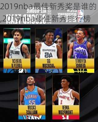 2019nba最佳新秀奖是谁的,2019nba最佳新秀排行榜