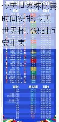 今天世界杯比赛时间安排,今天世界杯比赛时间安排表