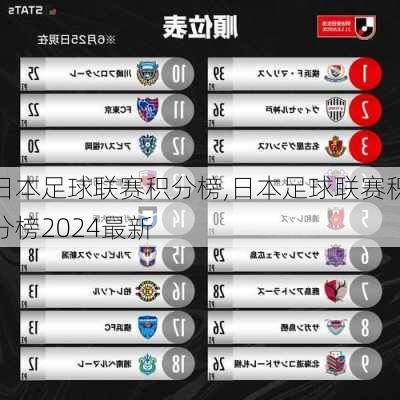日本足球联赛积分榜,日本足球联赛积分榜2024最新