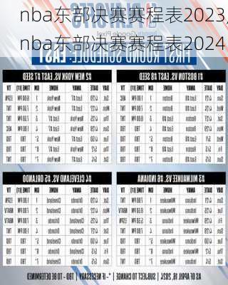 nba东部决赛赛程表2023,nba东部决赛赛程表2024