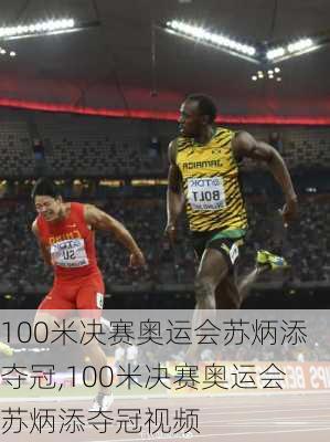100米决赛奥运会苏炳添夺冠,100米决赛奥运会苏炳添夺冠视频