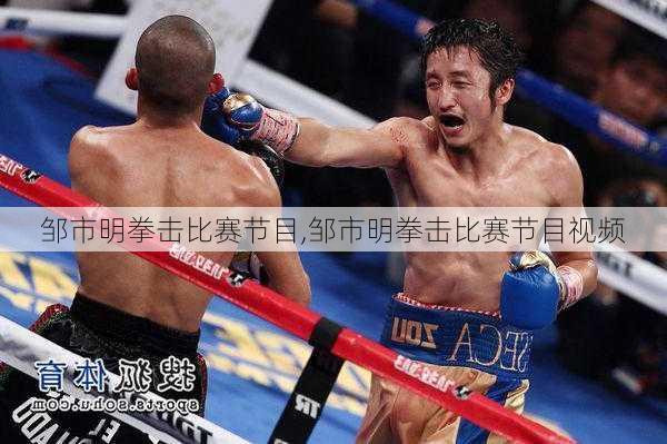 邹市明拳击比赛节目,邹市明拳击比赛节目视频