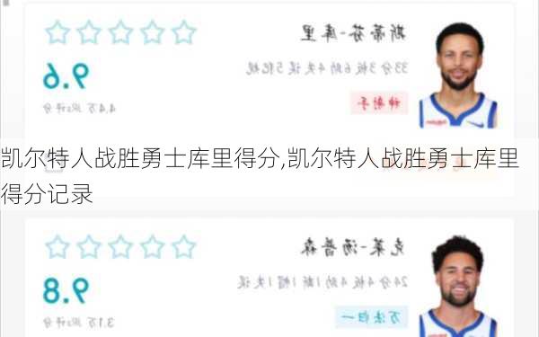 凯尔特人战胜勇士库里得分,凯尔特人战胜勇士库里得分记录