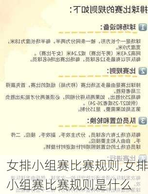 女排小组赛比赛规则,女排小组赛比赛规则是什么
