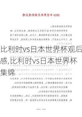 比利时vs日本世界杯观后感,比利时vs日本世界杯集锦