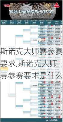 斯诺克大师赛参赛要求,斯诺克大师赛参赛要求是什么