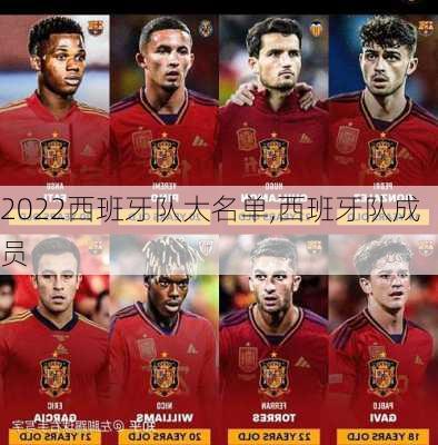 2022西班牙队大名单,西班牙队成员