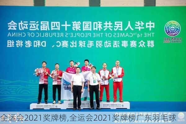 全运会2021奖牌榜,全运会2021奖牌榜广东羽毛球