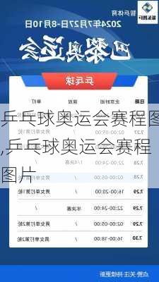 乒乓球奥运会赛程图,乒乓球奥运会赛程图片