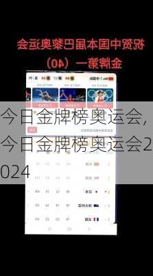 今日金牌榜奥运会,今日金牌榜奥运会2024