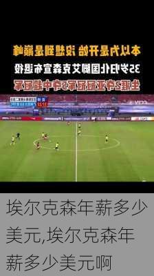 埃尔克森年薪多少美元,埃尔克森年薪多少美元啊