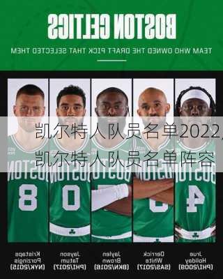 凯尔特人队员名单2022,凯尔特人队员名单阵容