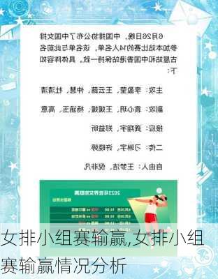 女排小组赛输赢,女排小组赛输赢情况分析