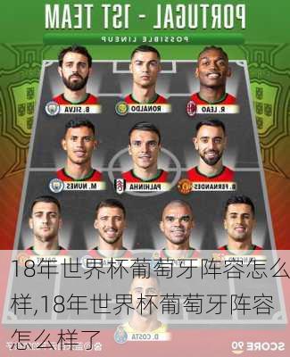 18年世界杯葡萄牙阵容怎么样,18年世界杯葡萄牙阵容怎么样了