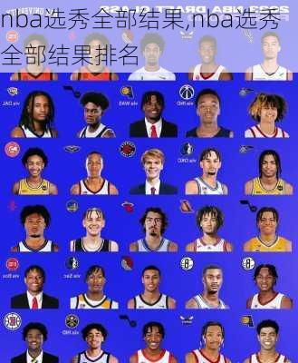 nba选秀全部结果,nba选秀全部结果排名