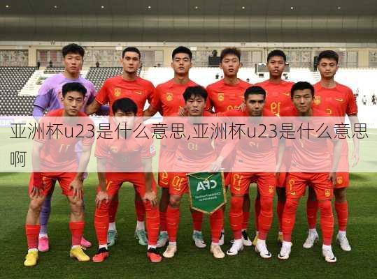 亚洲杯u23是什么意思,亚洲杯u23是什么意思啊