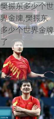 樊振东多少个世界金牌,樊振东多少个世界金牌了