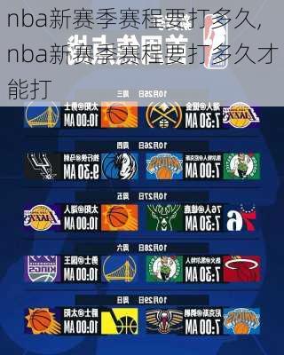 nba新赛季赛程要打多久,nba新赛季赛程要打多久才能打