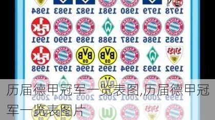 历届德甲冠军一览表图,历届德甲冠军一览表图片