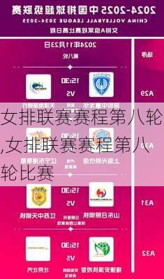 女排联赛赛程第八轮,女排联赛赛程第八轮比赛